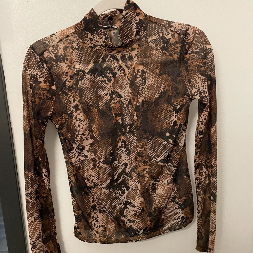 Zara semi sheer top
